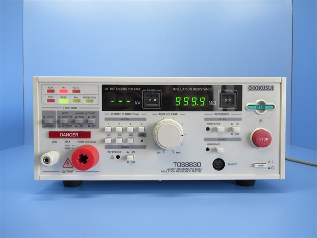 耐電圧・絶縁抵抗試験器／TOS8830 | RBテクノロジー | 中古ハイテク